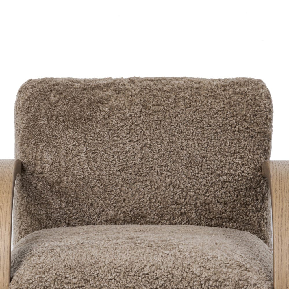 Four Hands - Burke Chair - Taupe Shearling - 248102-006 view 6