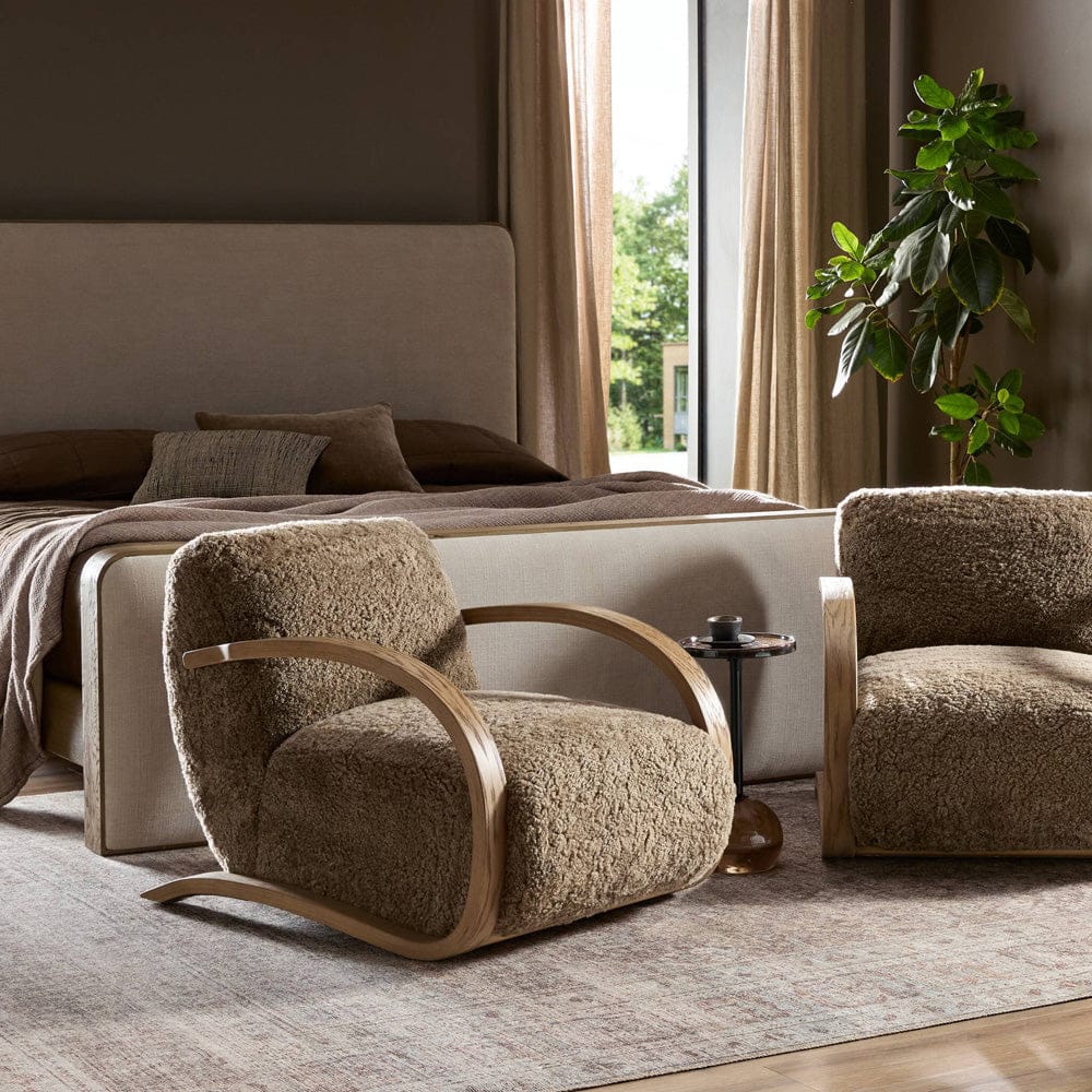 Four Hands - Burke Chair - Taupe Shearling - 248102-006 view 12