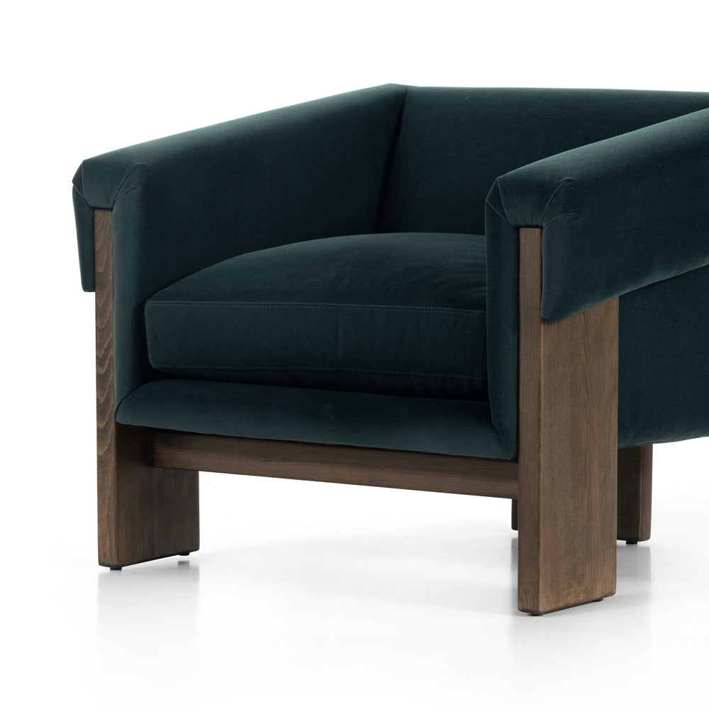 Four Hands - Cairo Chair - Modern Velvet Smoke - 229370-003