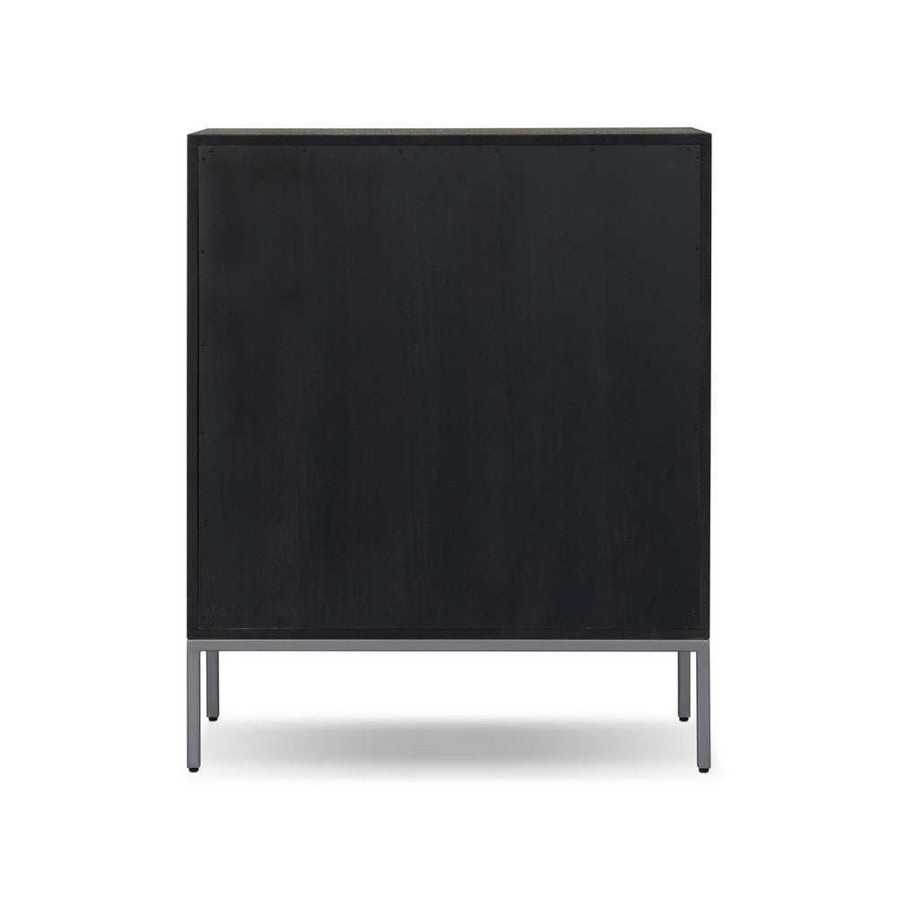 Four Hands - Callahan - Cressida Bar Cabinet - Black Linen - 230794-004_CLOSEOUT view 5