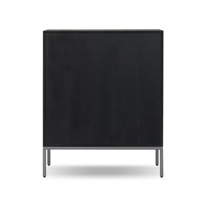Four Hands - Callahan - Cressida Bar Cabinet - Black Linen - 230794-004_CLOSEOUT view 5