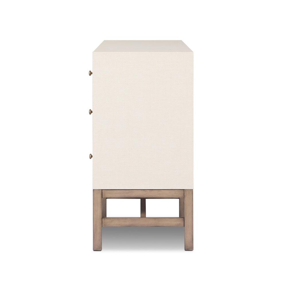 Four Hands - Callahan - Fiona 6 Drawer Dresser - Ivory Painted Raffia - 233278-002 veiw 4