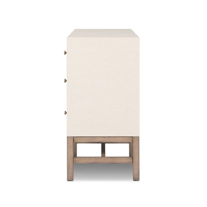 Four Hands - Callahan - Fiona 6 Drawer Dresser - Ivory Painted Raffia - 233278-002 veiw 4