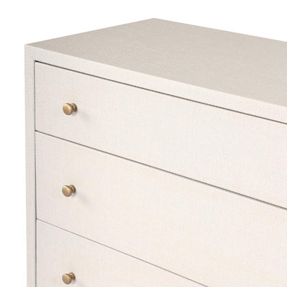 Four Hands - Callahan - Fiona 6 Drawer Dresser - Ivory Painted Raffia - 233278-002 veiw 8