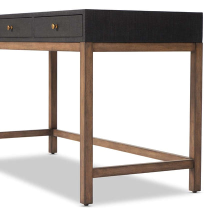 Four Hands - Callahan - Fiona Desk-Black Raffia - 233438-001 veiw 3