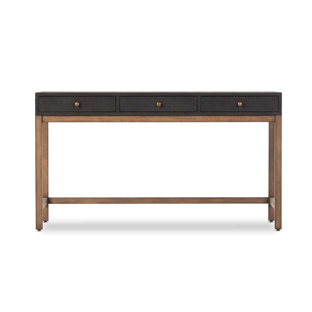 Four Hands - Callahan - Fiona Desk-Black Raffia - 233438-001 veiw 4