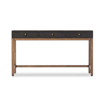 Four Hands - Callahan - Fiona Desk-Black Raffia - 233438-001 veiw 4