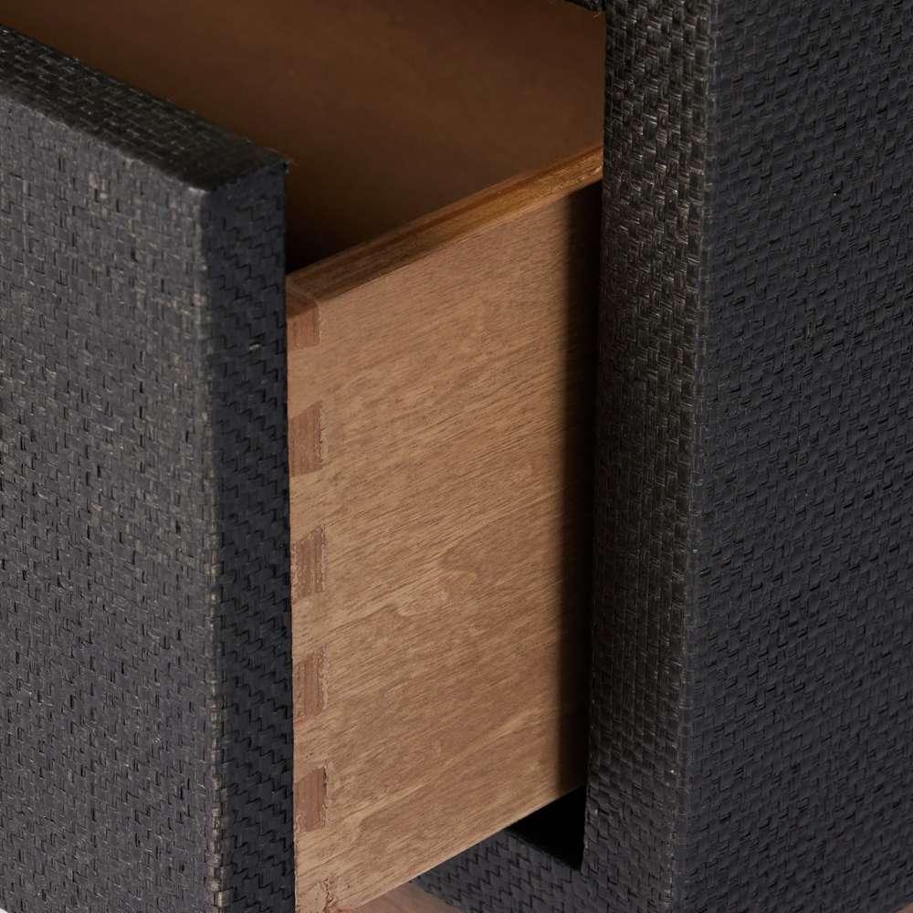 Four Hands - Callahan - Fiona Nightstand-Black Raffia - 233437-001 veiw 10