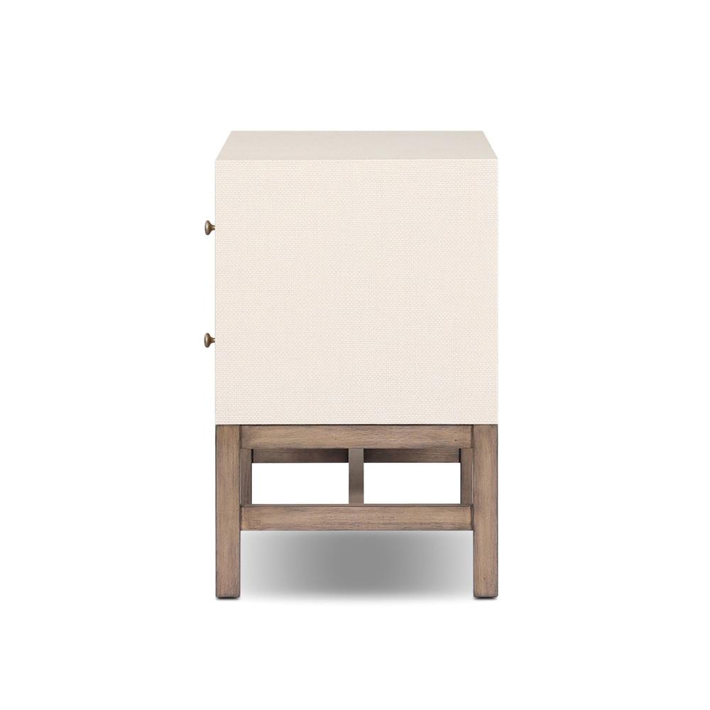 Four Hands - Callahan - Fiona Nightstand - Ivory Painted Raffia - 233437-002 veiw 4