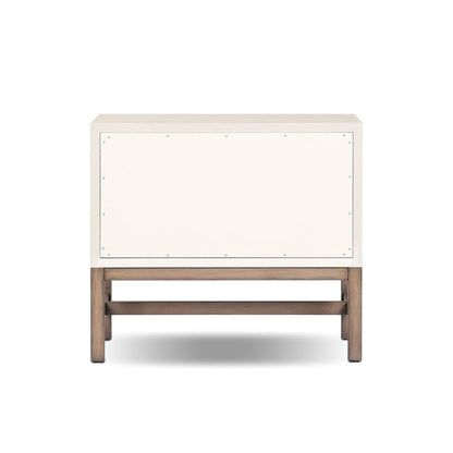 Four Hands - Callahan - Fiona Nightstand - Ivory Painted Raffia - 233437-002 veiw 5