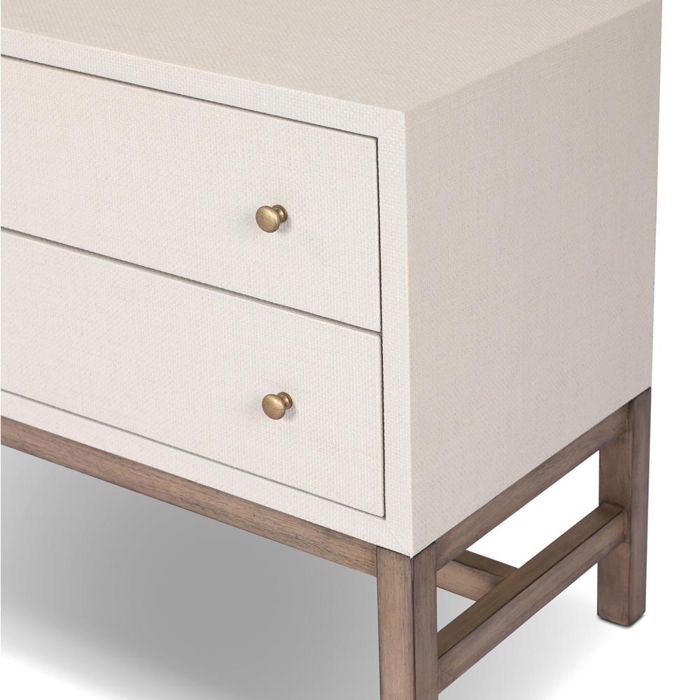 Four Hands - Callahan - Fiona Nightstand - Ivory Painted Raffia - 233437-002 veiw 10