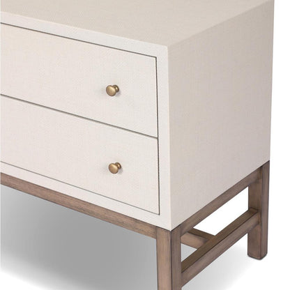 Four Hands - Callahan - Fiona Nightstand - Ivory Painted Raffia - 233437-002 veiw 10