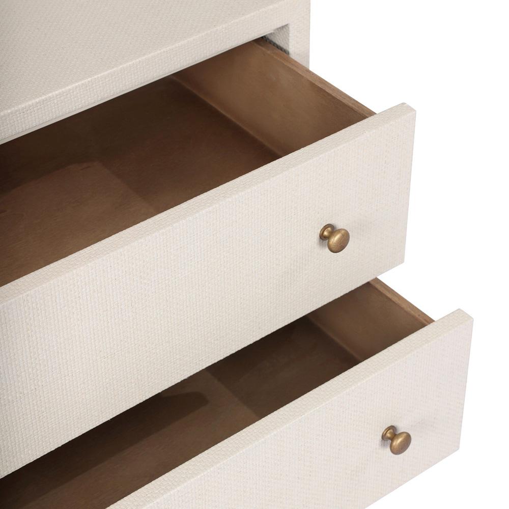 Four Hands - Callahan - Fiona Nightstand - Ivory Painted Raffia - 233437-002 veiw 11