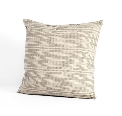 Four Hands - Cambridge - Doja Crosshatch Outdoor Pillow-Cover - Campo Black Stripe - 229523-001_CLOSEOUT view 2