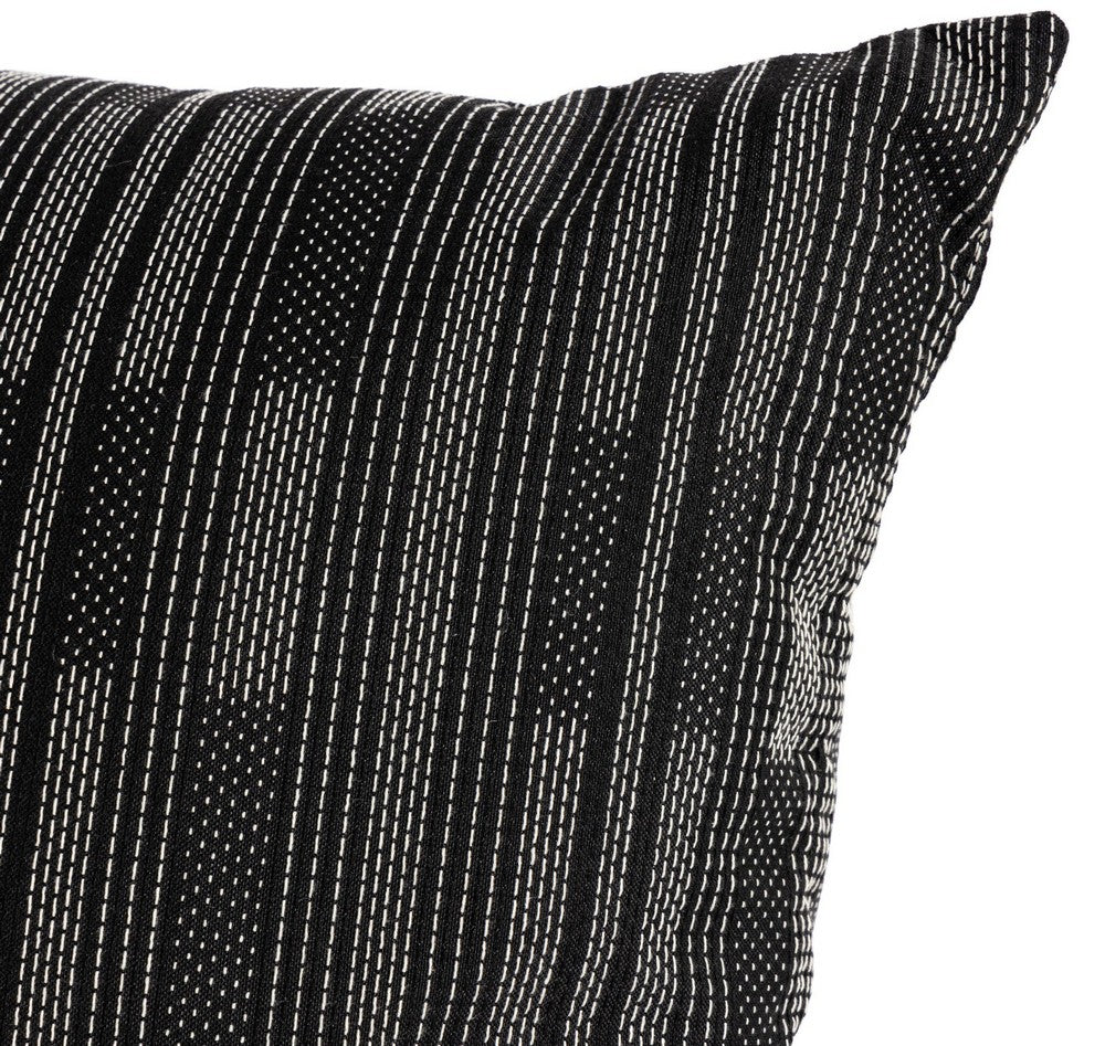 Four Hands - Cambridge - Doja Crosshatch Outdoor Pillow-Cover - Campo Cream Stripe - 229523-002_CLOSEOUT view 4