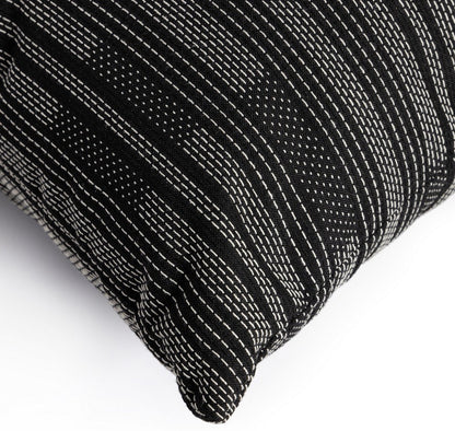 Four Hands - Cambridge - Doja Crosshatch Outdoor Pillow-Cover - Campo Cream Stripe - 229523-002_CLOSEOUT view 6