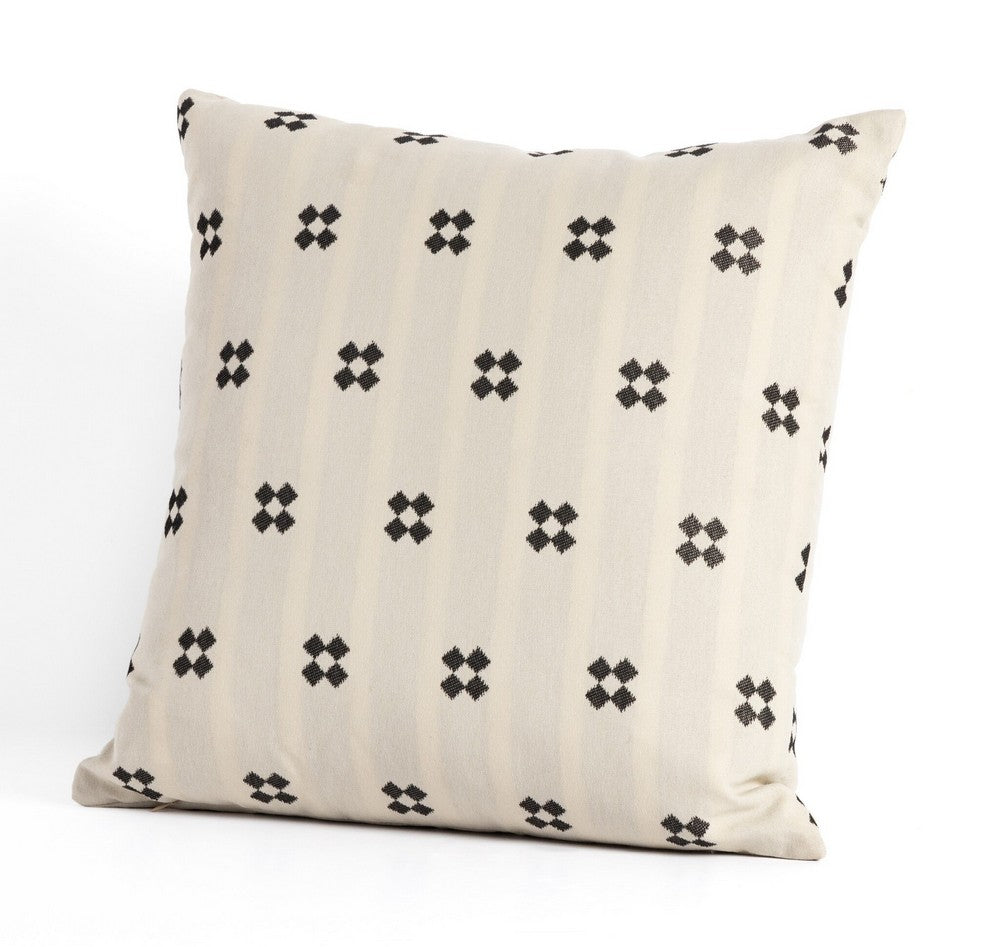 Four Hands - Cambridge - Doja Jaquard Outdoor Pillow, Set Of 2 - Tanella Cream - 229521-001_CLOSEOUT view 3