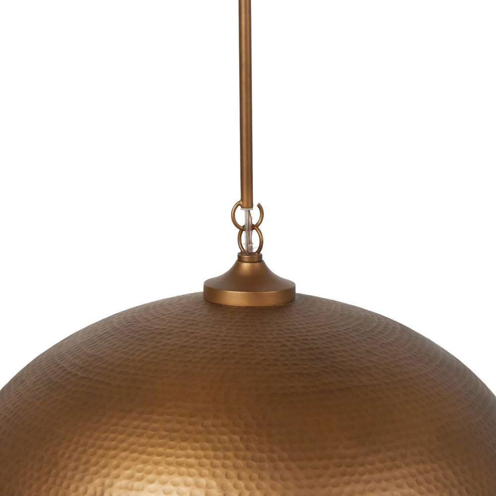 Four Hands - Camden - Baza Pendant - Hammered Antique Brass - 234916-001 veiw 5