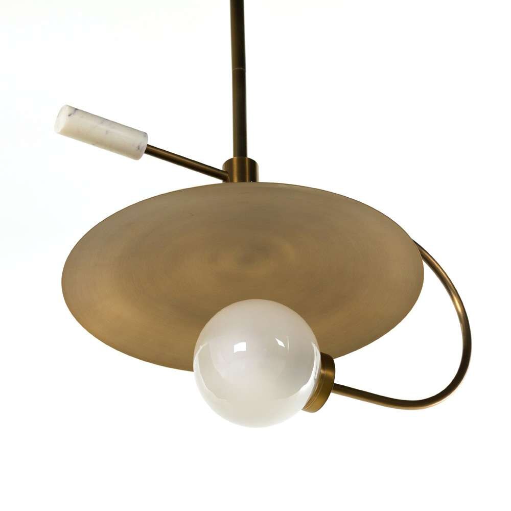 Four Hands - Camden - Harpo Pendant - Antique Brass Iron - 224224-002 veiw 2