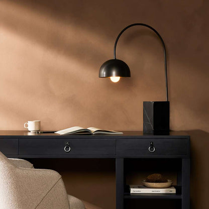 Four Hands - Camden - Jenkin Task Lamp - Black Marble - 224740-002 veiw 8