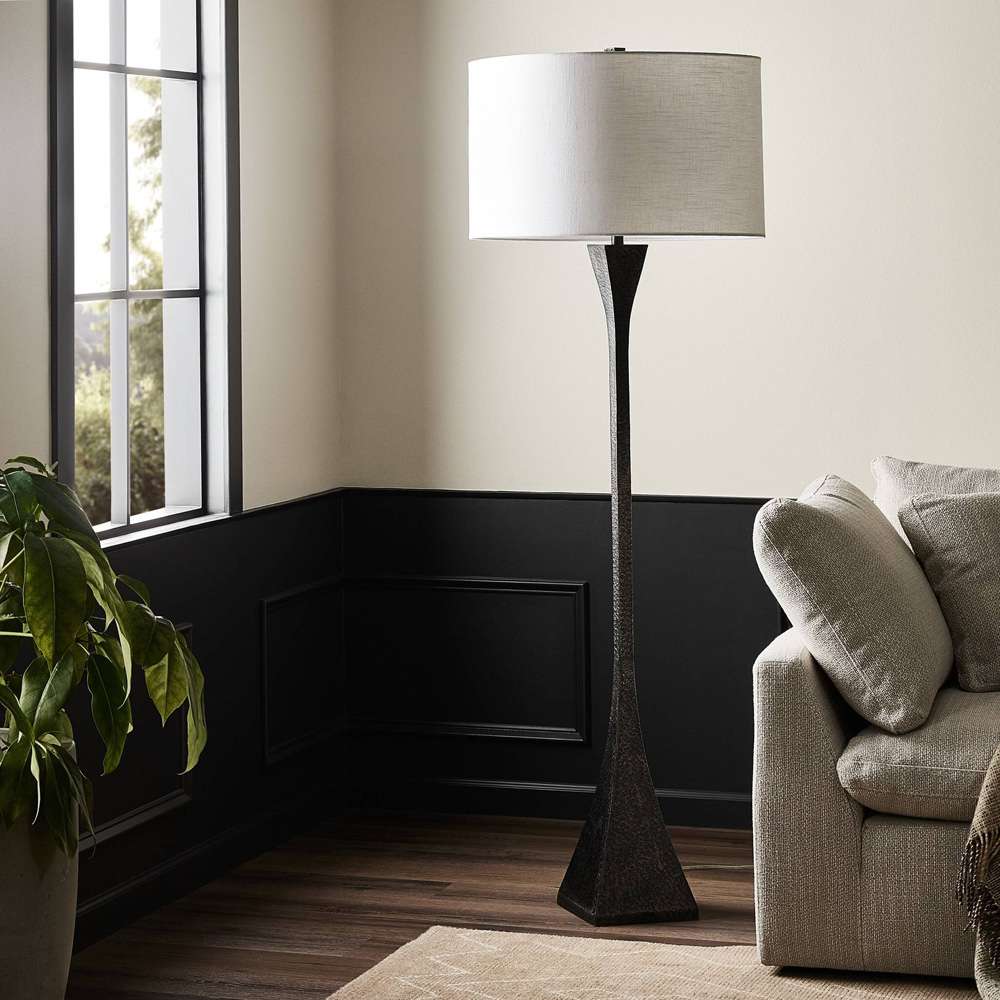 Four Hands - Camden - Tapered Forged Floor Lamp - Forged Black - 236828-001 veiw 7