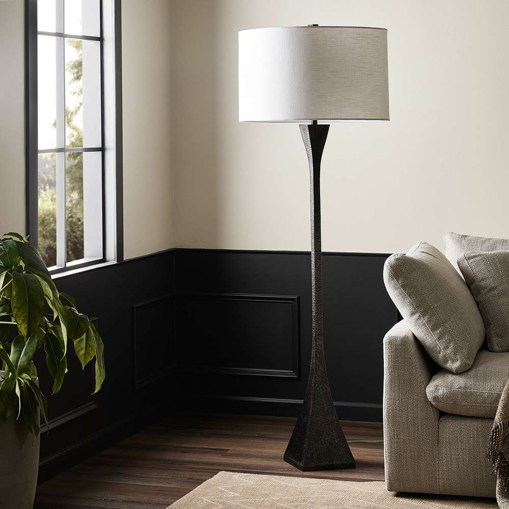 Four Hands - Camden - Tapered Forged Floor Lamp - Forged Black - 236828-001 veiw 8