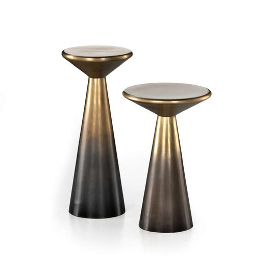 Four Hands - Cameron Accent Tables, Set Of 2 - Ombre Antique Brass - 109346-001 veiw 1