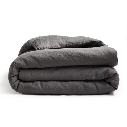 Four Hands - Campbell - Sable Duvet Cover - Sable Dark Grey - 244730-003_CLOSEOUT view 1