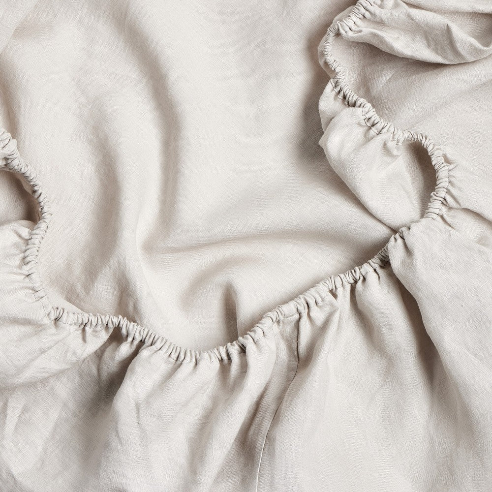 Four Hands - Campbell - Sable Fitted Sheet - Sable Light Grey - 244840-001_CLOSEOUT view 2