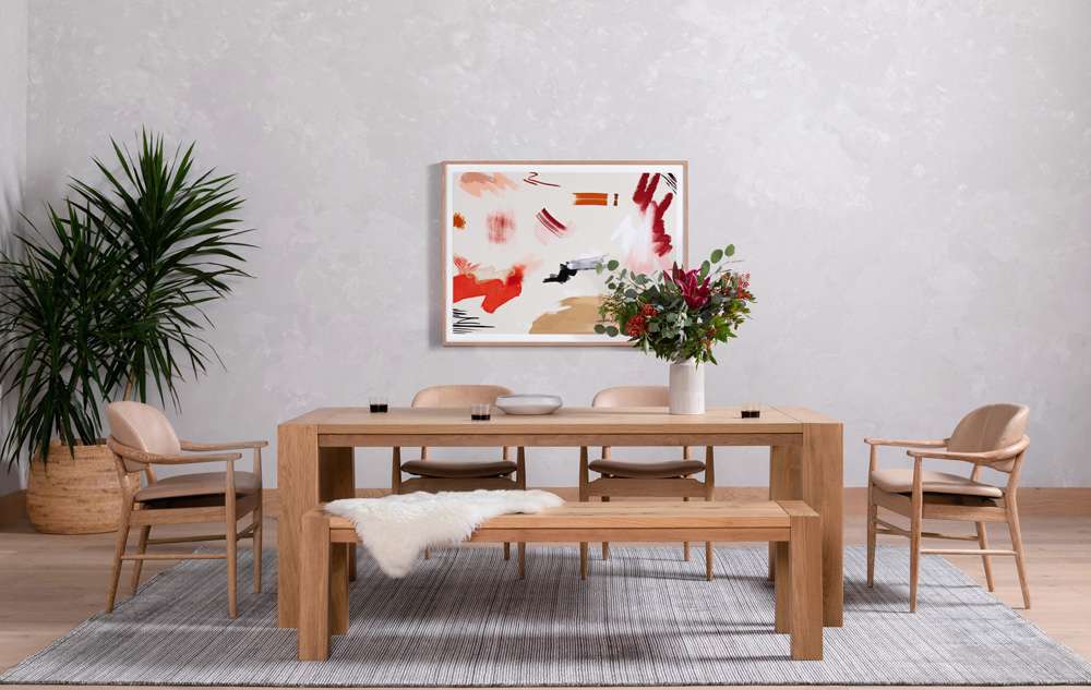 Four Hands - Capra Dining Table - Light Oak Resin - 108598-001 veiw 9