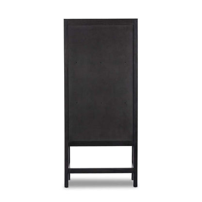 Four Hands - Caprice Narrow Cabinet - Black Natural Cane - 225960-003 veiw 3