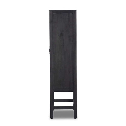 Four Hands - Caprice Narrow Cabinet - Black Natural Cane - 225960-003 veiw 5