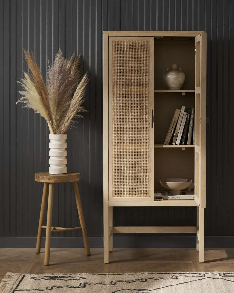 Four Hands - Caprice Narrow Cabinet - Natural Cane - 225960-002 veiw 4