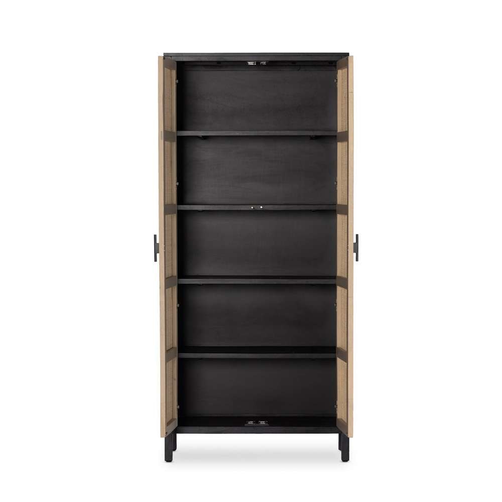 Four Hands - Caprice Tall Cabinet - Black Wash Mango - 234772-002 veiw 6