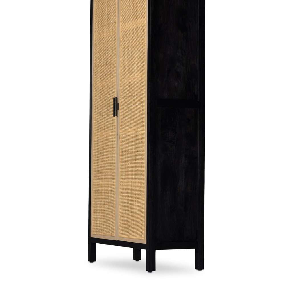Four Hands - Caprice Tall Cabinet - Black Wash Mango - 234772-002 veiw 8