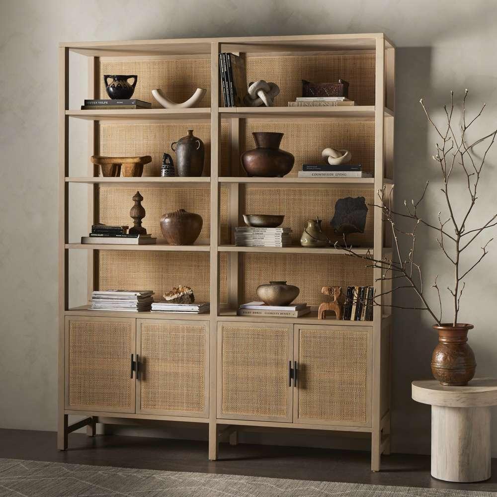 Four Hands - Caprice Wide Bookshelf - Natural Mango - 234775-002 veiw 5