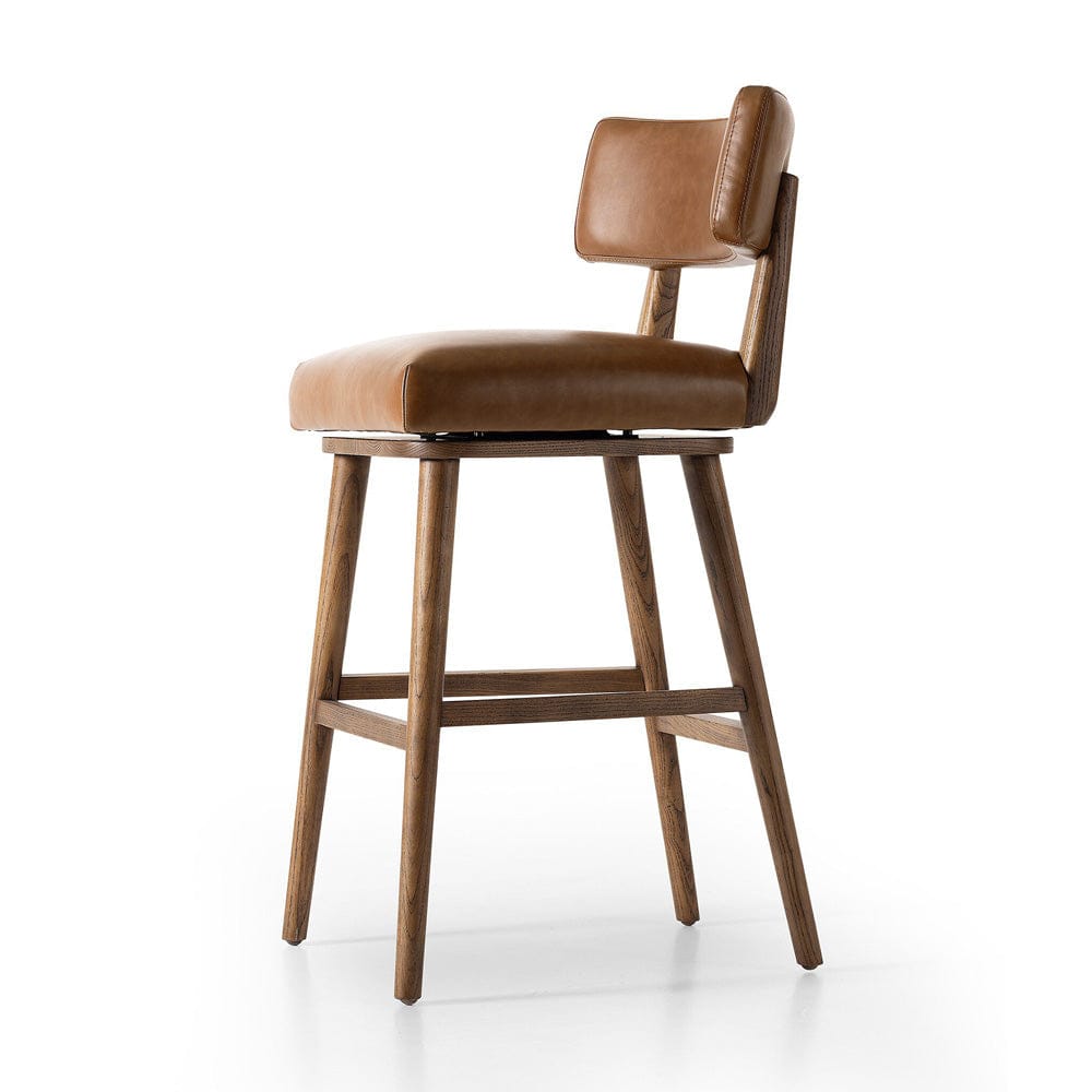 Four Hands - Cardell Swivel Bar Stool - Sonoma Chestnut - 238329-005 view 4