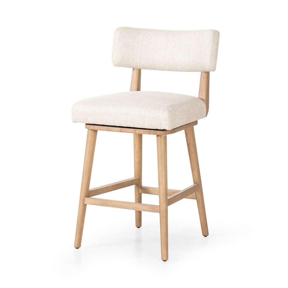 Four Hands - Cardell Swivel Counter Stool - Essence Natural - 238329-004 veiw 1