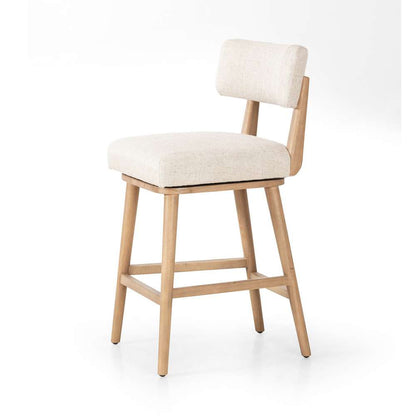 Four Hands - Cardell Swivel Counter Stool - Essence Natural - 238329-004 veiw 6