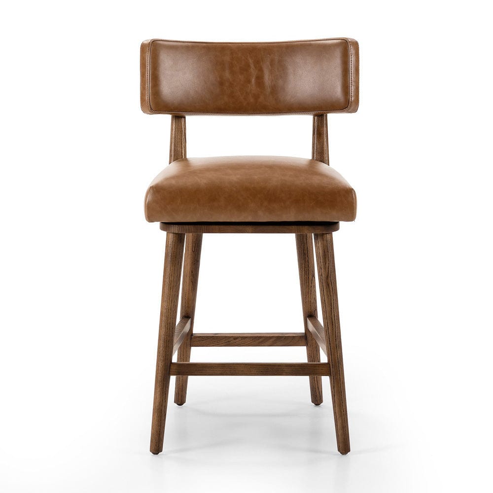 Four Hands - Cardell Swivel Counter Stool - Sonoma Chestnut - 238329-006 view 1
