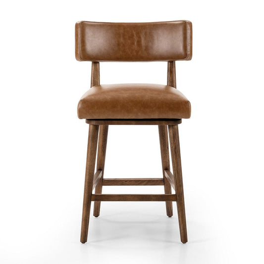 Four Hands - Cardell Swivel Counter Stool - Sonoma Chestnut - 238329-006 view 1