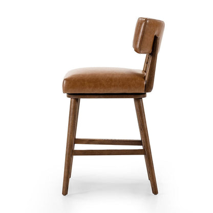 Four Hands - Cardell Swivel Counter Stool - Sonoma Chestnut - 238329-006 view 3
