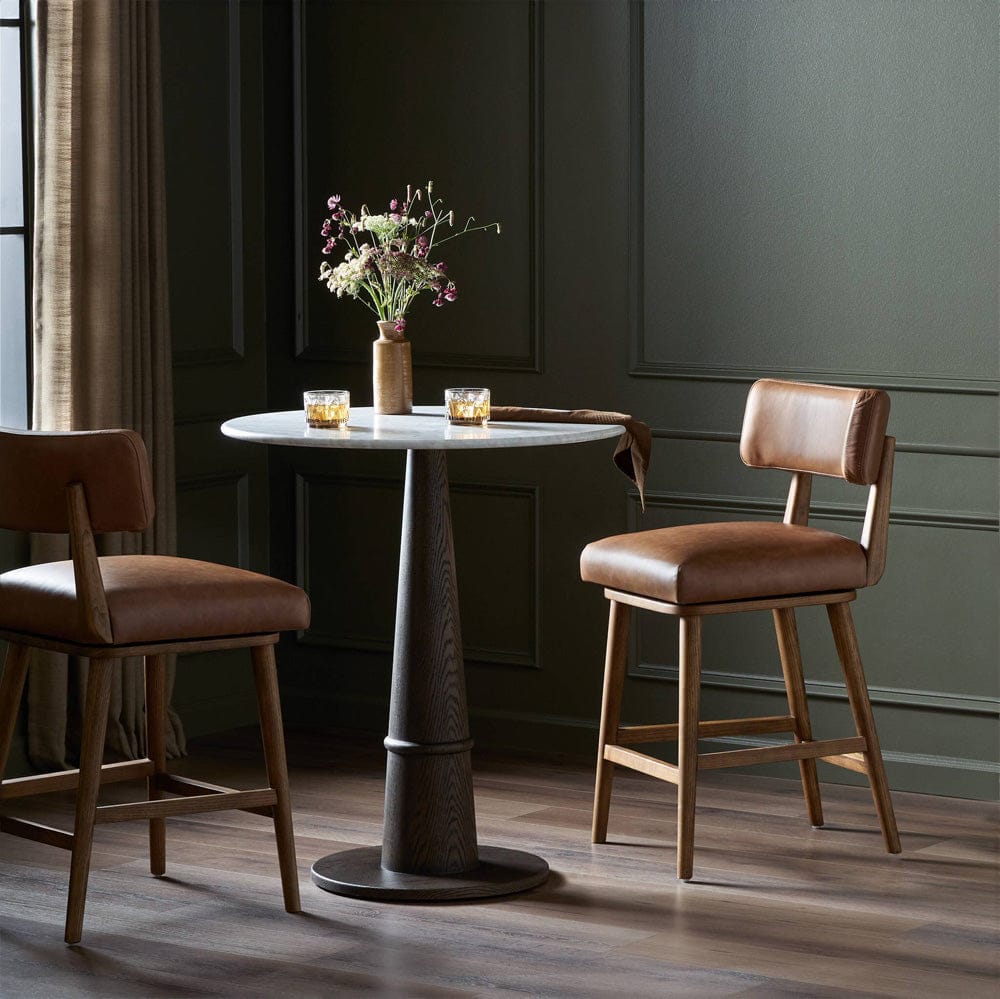 Four Hands - Cardell Swivel Counter Stool - Sonoma Chestnut - 238329-006 view 10
