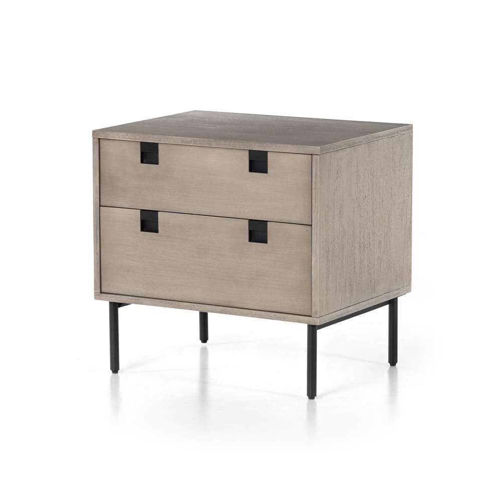 Four Hands - Carly 2 Drawer Nightstand - Grey Wash Vene - 221317-002 veiw 1