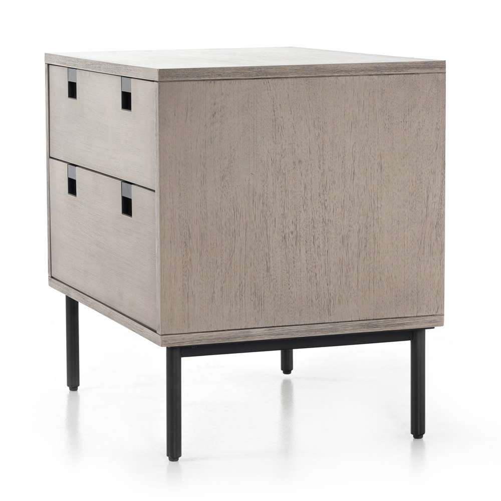 Four Hands - Carly 2 Drawer Nightstand - Grey Wash Vene - 221317-002 veiw 3