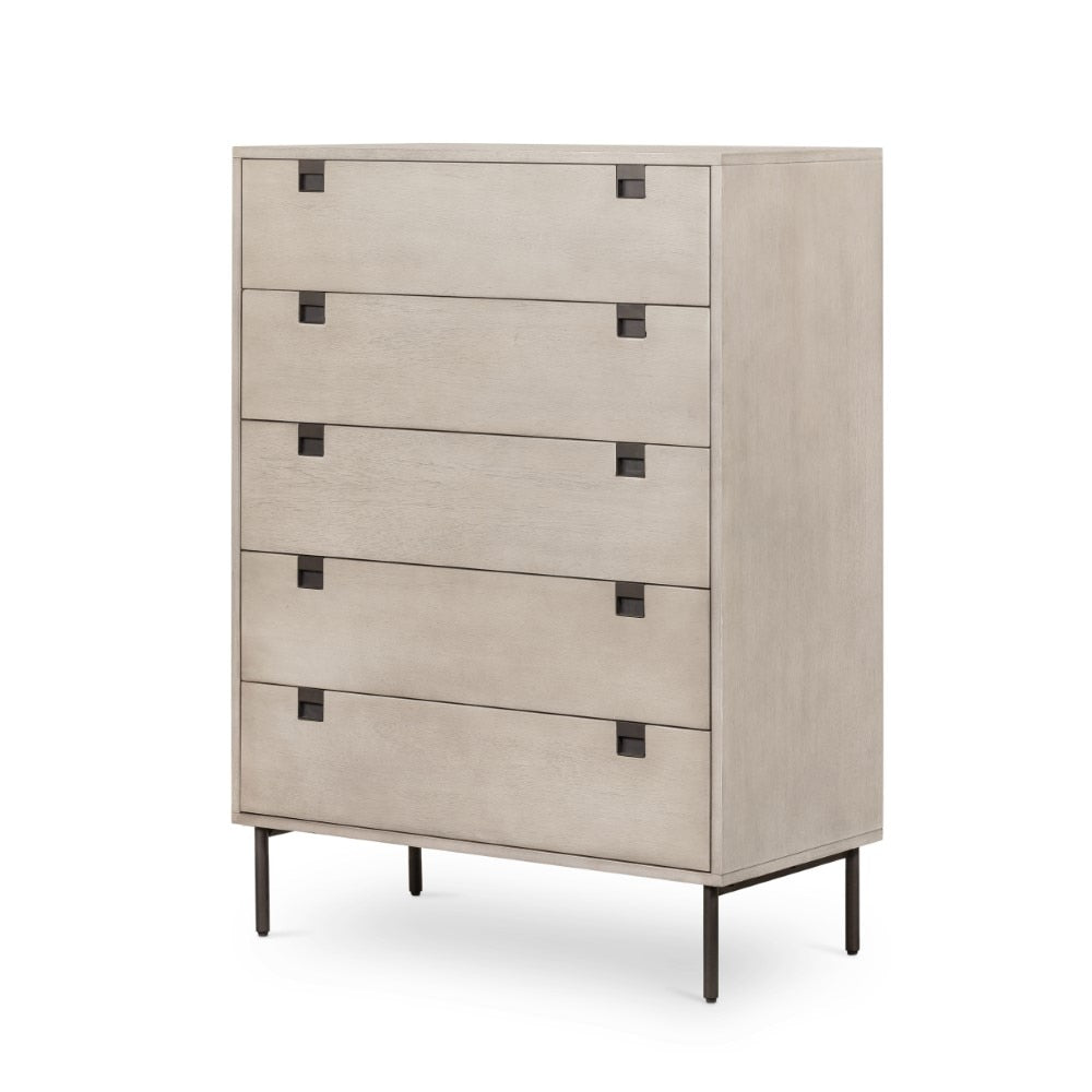 Four Hands - Carly 5 Drawer Dresser-Grey Wash - VPTN-184 veiw 1