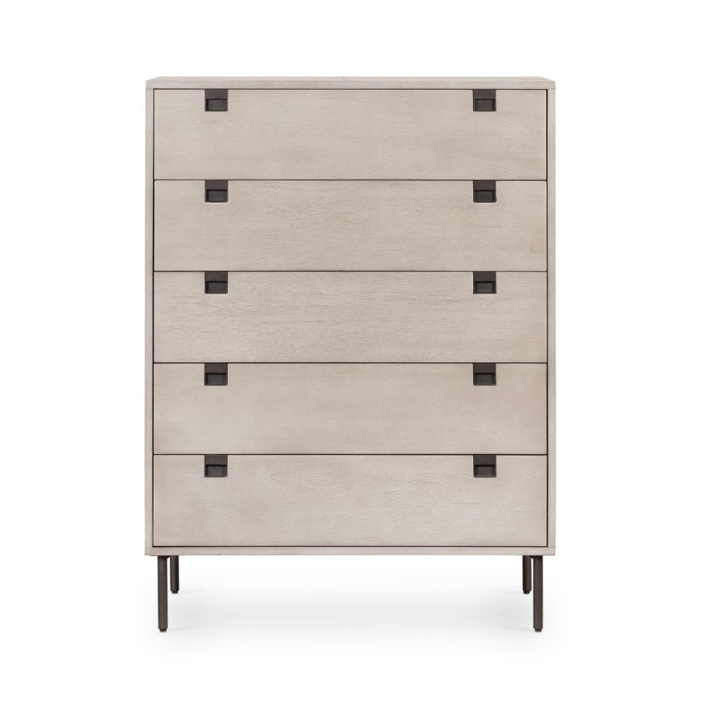 Four Hands - Carly 5 Drawer Dresser-Grey Wash - VPTN-184 veiw 3