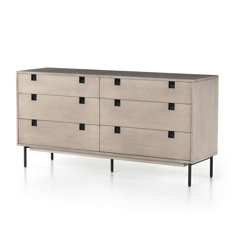 Four Hands - Carly 6 Drawer Dresser - Grey Wash - VPTN-185 veiw 1