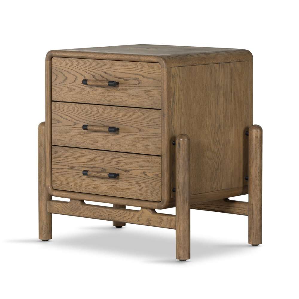 Four Hands - Caroline Nightstand - Smoked Oak Veneer - 227883-002 veiw 1