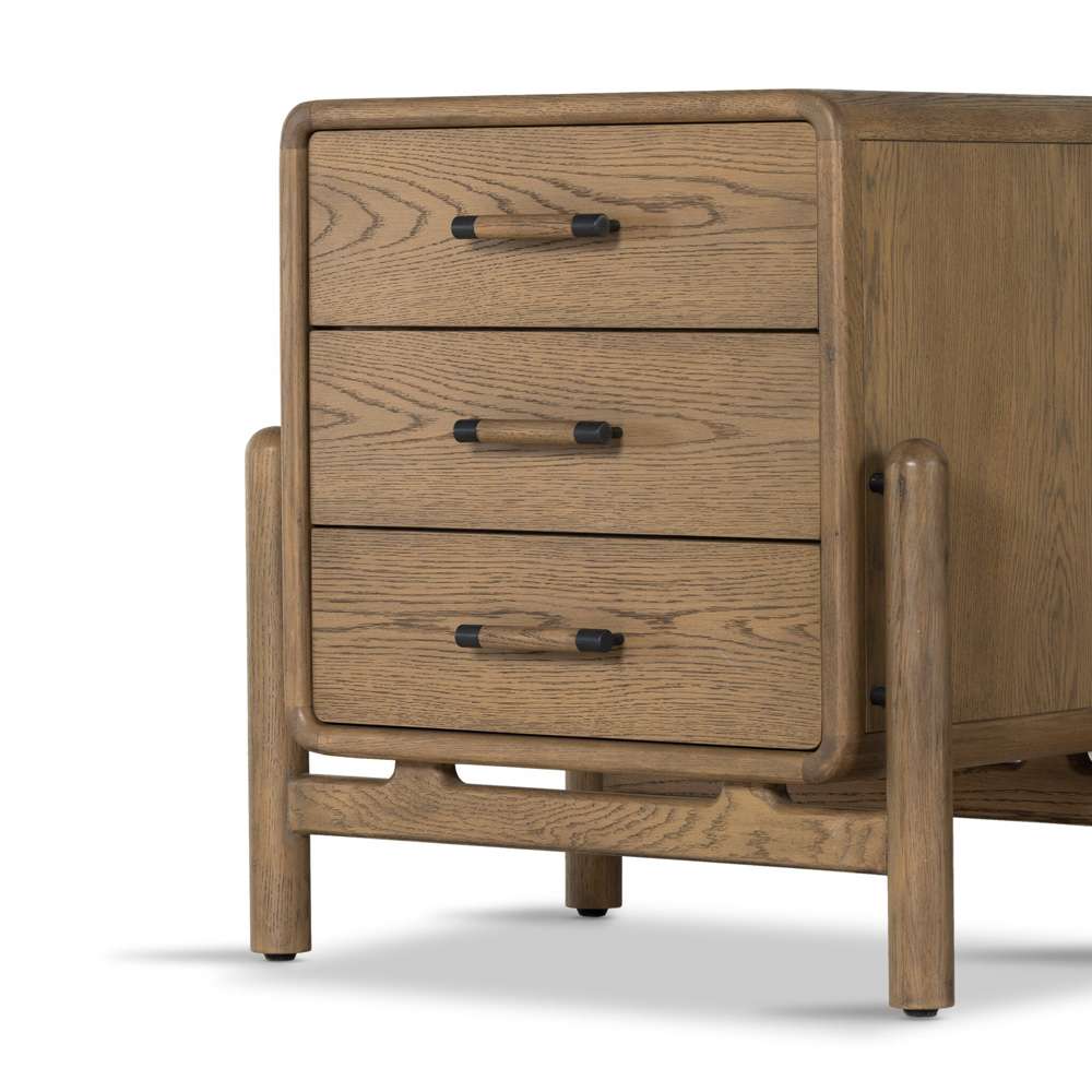 Four Hands - Caroline Nightstand - Smoked Oak Veneer - 227883-002 veiw 12